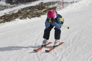 Ski school for children in Arabba