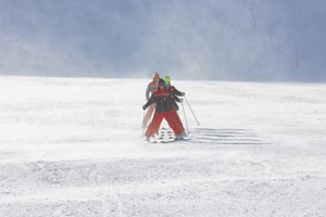 Ski instructors in Arabba
